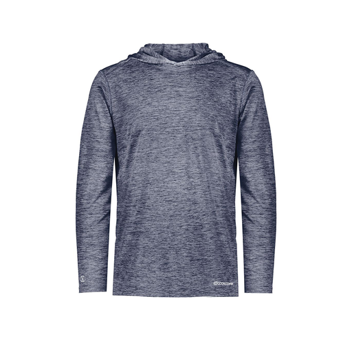[FOLHCGNV-YS-LOGO1] Youth Charge Hoodie (Youth S, Navy, Logo 1)